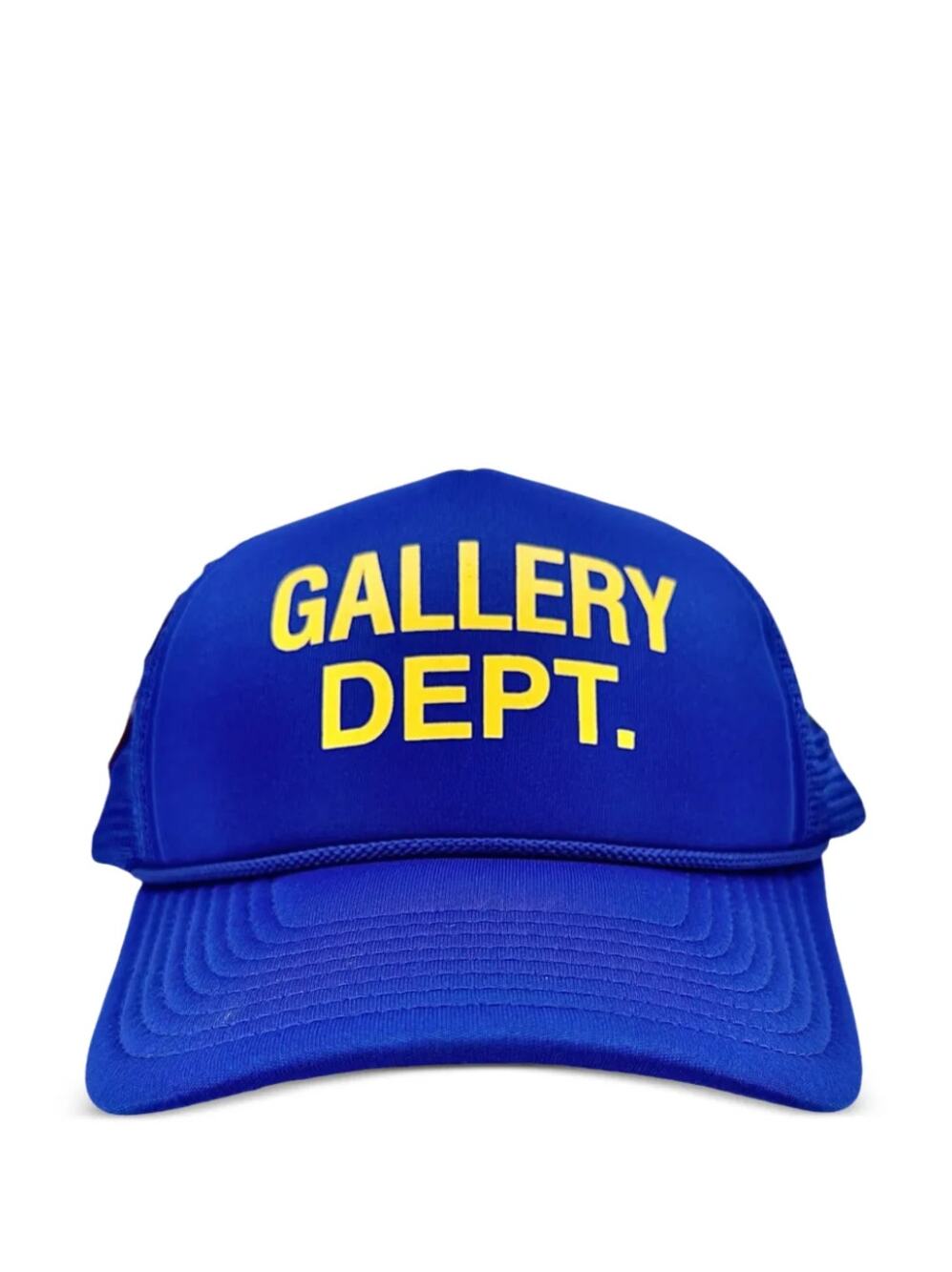 GALLERY DEPT. Logo Patch Trucker Snapback Hat Royal Blue Yellow One Size